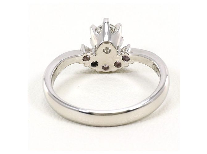 Autre Marque Platin- und Diamantring Pink - Ansicht 4