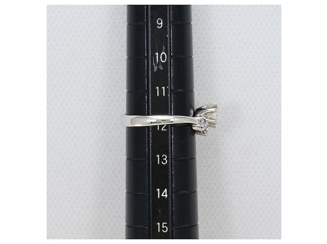 Autre Marque Platin- und Diamantring Pink - Ansicht 8