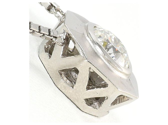 Autre Marque PT850 Platin-Halskette mit Diamant - Ansicht 2