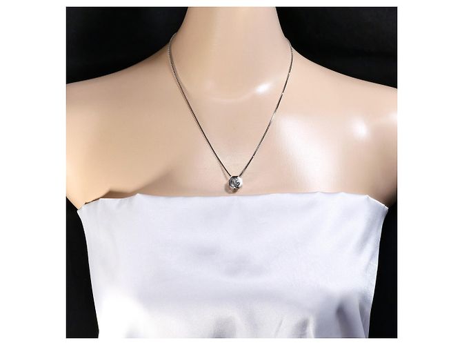 Autre Marque PT850 Platin-Halskette mit Diamant - Ansicht 6