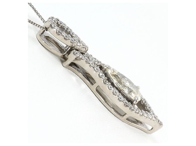 Autre Marque Collana in oro bianco 18K con diamante giallo D'oro - vista 2