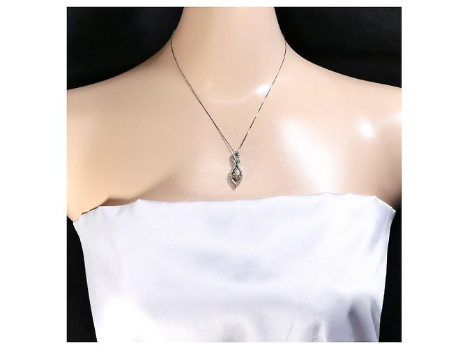Autre Marque Collana in oro bianco 18K con diamante giallo D'oro - vista 6