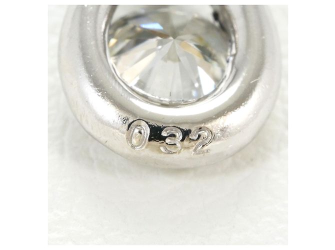 Autre Marque Platinanhänger-Halskette mit Diamant - Ansicht 4
