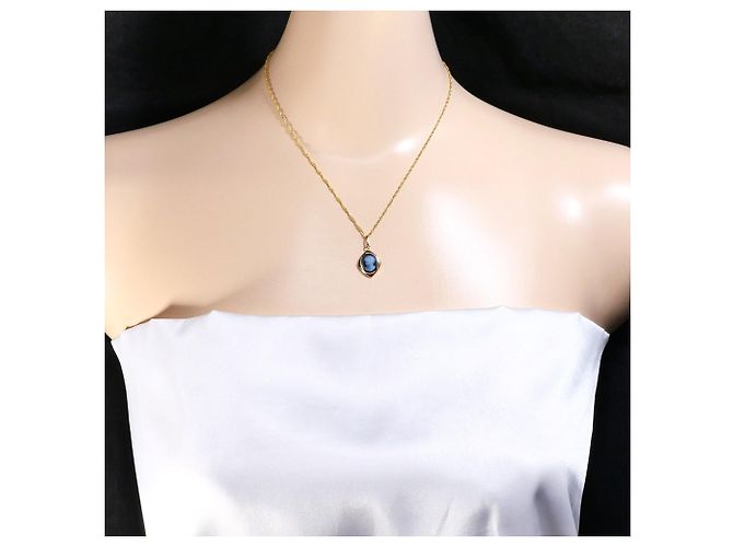 Autre Marque Collana in oro giallo 18K con cammeo in pietra D'oro - vista 5