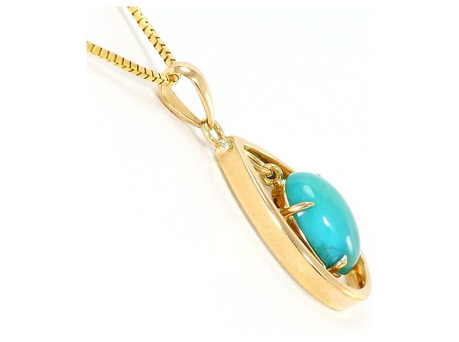 Autre Marque Collana in oro giallo 18K con turchese D'oro - vista 2