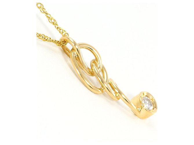Autre Marque Collana in oro giallo 18K con diamante D'oro - vista 2