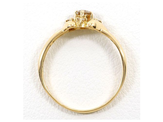 Autre Marque 18K Gelbgold-Ring mit Diamant Golden - Ansicht 2