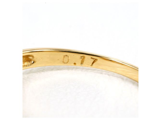 Autre Marque 18K Gelbgold-Ring mit Diamant Golden - Ansicht 4