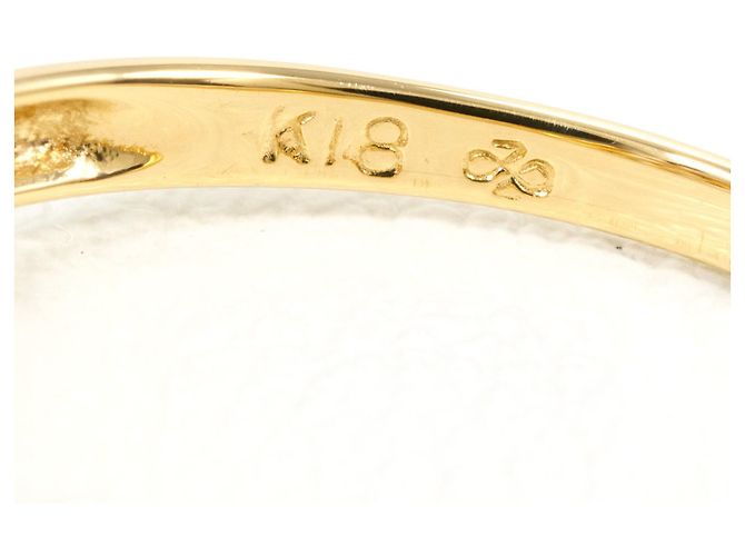 Autre Marque 18K Gelbgold-Ring mit Diamant Golden - Ansicht 5