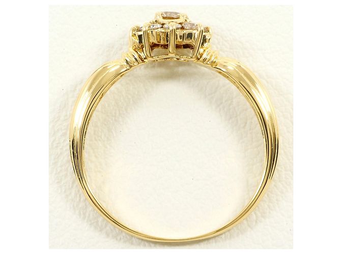 Autre Marque 18K Gelbgold-Ring mit Diamant Golden - Ansicht 2