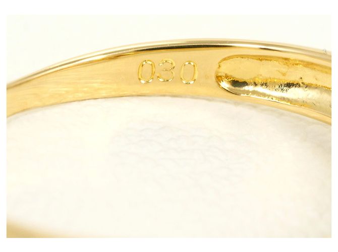 Autre Marque 18K Gelbgold-Ring mit Diamant Golden - Ansicht 5