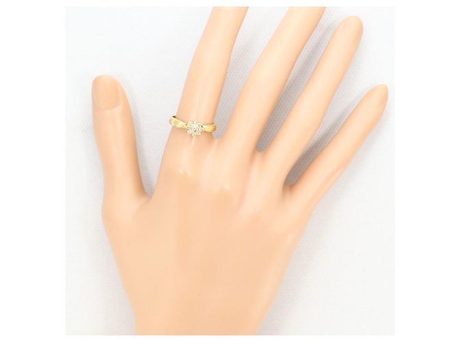 Autre Marque 18K Gelbgold-Ring mit Diamant Golden - Ansicht 6