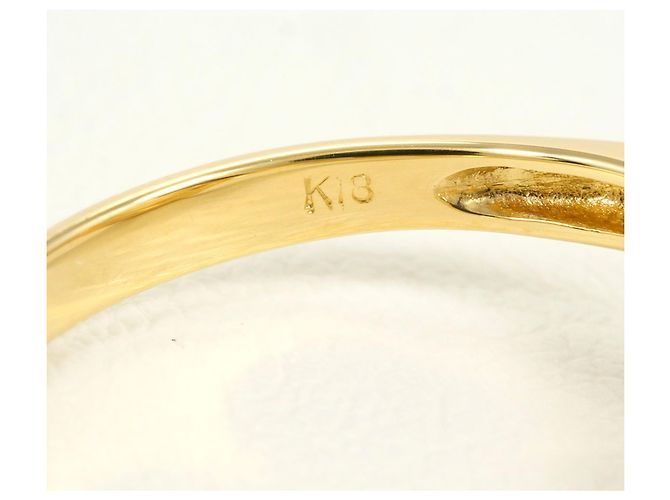 Autre Marque 18K Gelbgold-Ring mit Opal und Diamant Golden - Ansicht 5