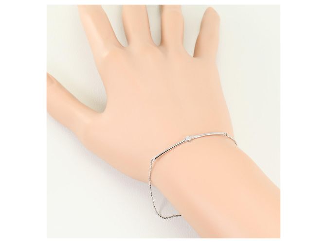 Autre Marque Bracciale con charm in oro bianco 18K con diamanti D'oro - vista 3