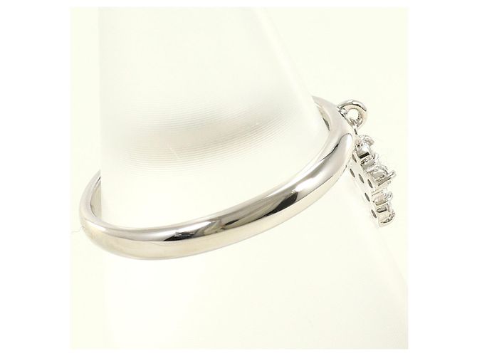 Autre Marque 18K Weißgold-Ring mit Diamant Golden - Ansicht 2
