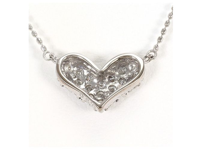 Autre Marque Collana in oro bianco 14K con diamante D'oro - vista 3