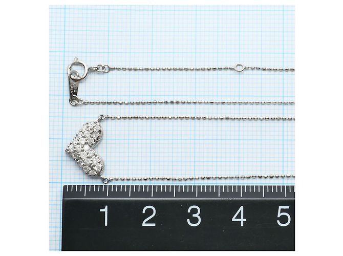 Autre Marque Collana in oro bianco 14K con diamante D'oro - vista 4
