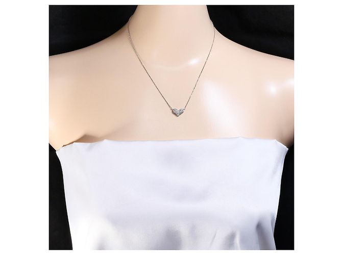 Autre Marque Collana in oro bianco 14K con diamante D'oro - vista 5