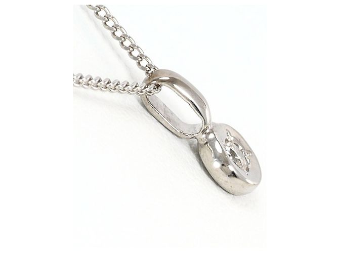 Autre Marque Collana in oro bianco 14K K14 con diamante D'oro - vista 2
