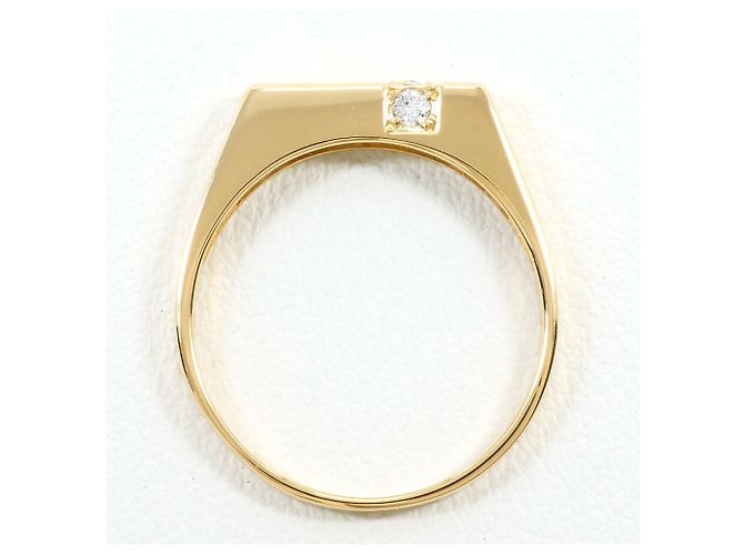 Autre Marque 18K Gelbgold-Ring mit Diamant Golden - Ansicht 2