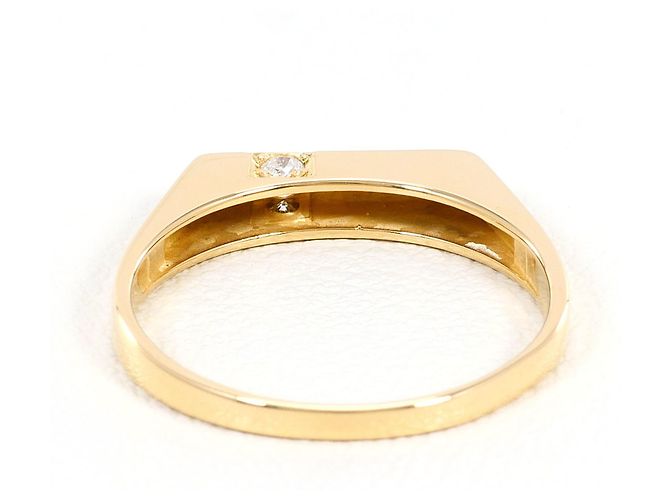 Autre Marque 18K Gelbgold-Ring mit Diamant Golden - Ansicht 3