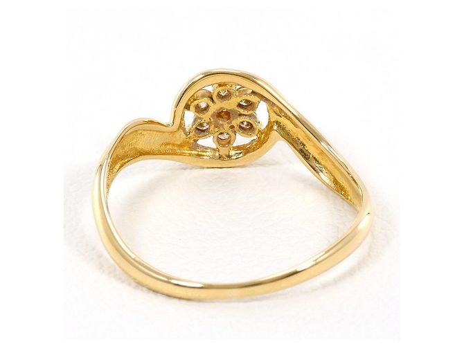 Autre Marque 18K Gelbgold-Ring mit Diamant Golden - Ansicht 3