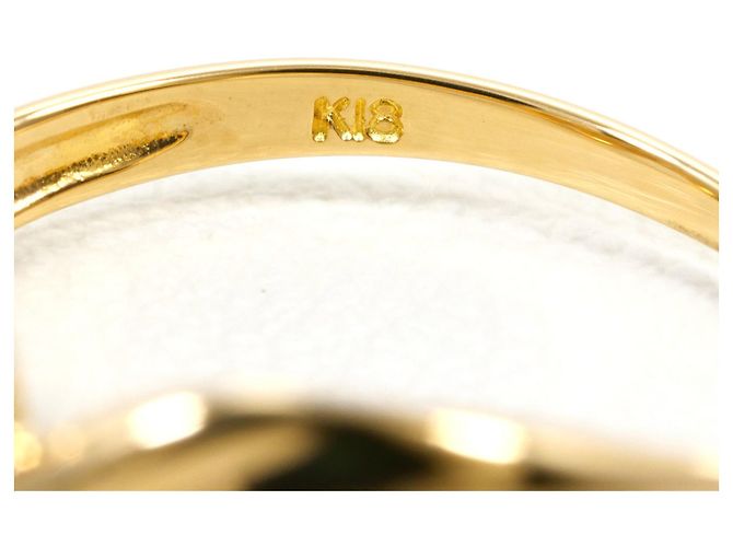 Autre Marque 18K Gelbgold-Ring mit Diamant Golden - Ansicht 4