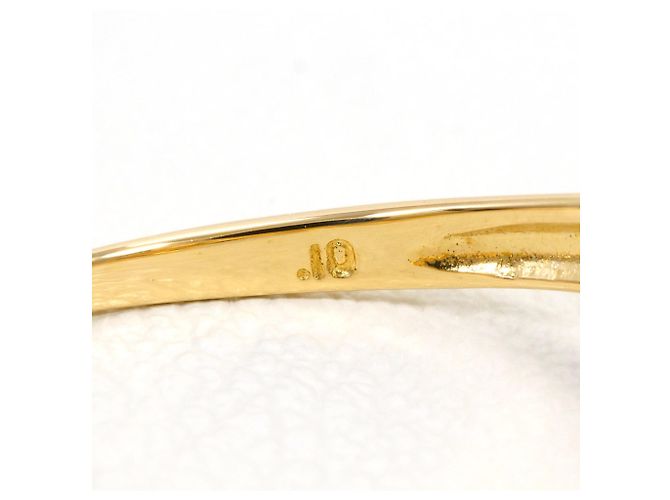 Autre Marque 18K Gelbgold-Ring mit Diamant Golden - Ansicht 5