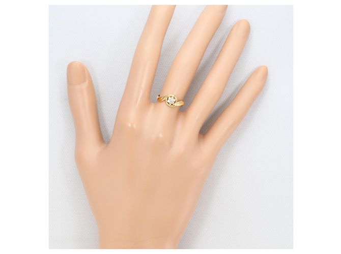 Autre Marque 18K Gelbgold-Ring mit Diamant Golden - Ansicht 6