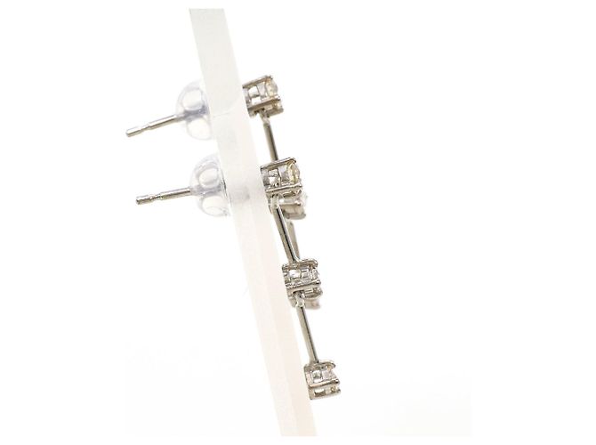 Autre Marque Eleganti orecchini pendenti in oro bianco 18K D'oro - vista 2