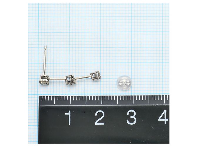 Autre Marque Eleganti orecchini pendenti in oro bianco 18K D'oro - vista 3