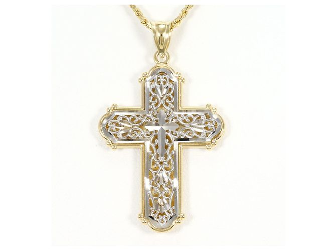 Autre Marque Collana in oro 10K bianco e giallo D'oro - vista 3