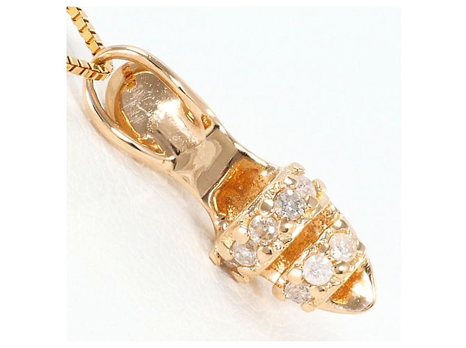 Autre Marque Collana in oro rosa 14K con diamante D'oro - vista 2