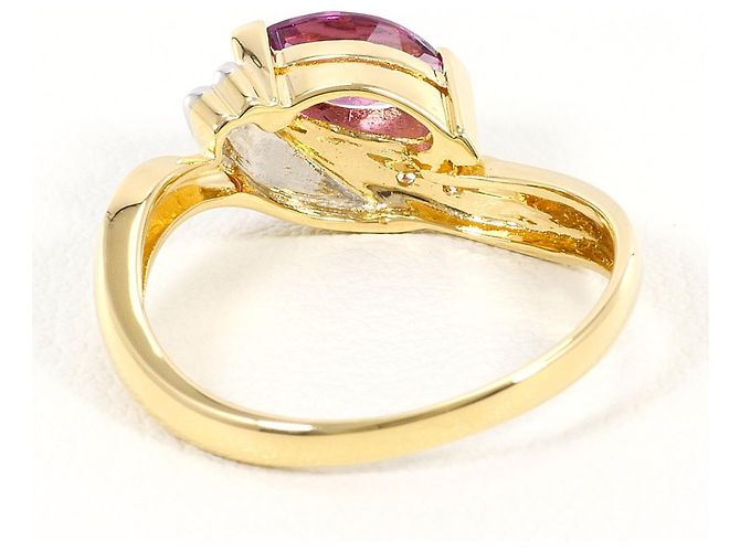 Autre Marque 18K Platin- und Gelbgold-Ring Golden - Ansicht 3