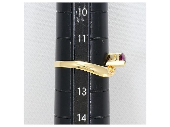 Autre Marque 18K Platin- und Gelbgold-Ring Golden - Ansicht 6