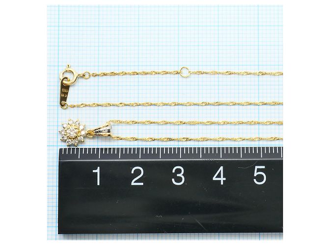 Autre Marque Collana in platino PT900 e oro giallo 18K con diamante D'oro - vista 4