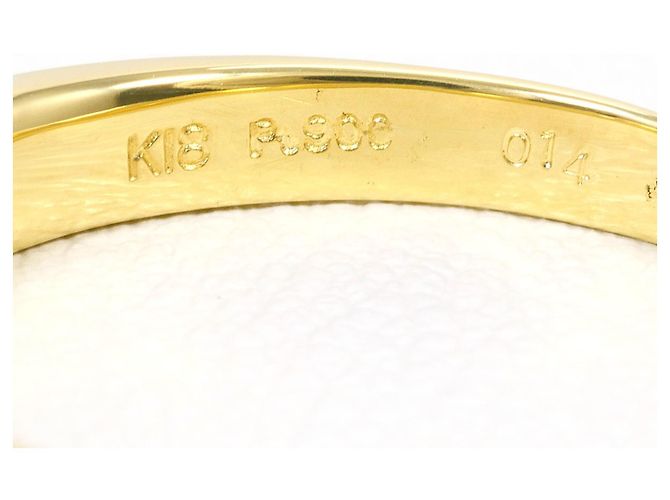 Autre Marque Eleganter Multi-Metall-Diamantring Golden - Ansicht 4