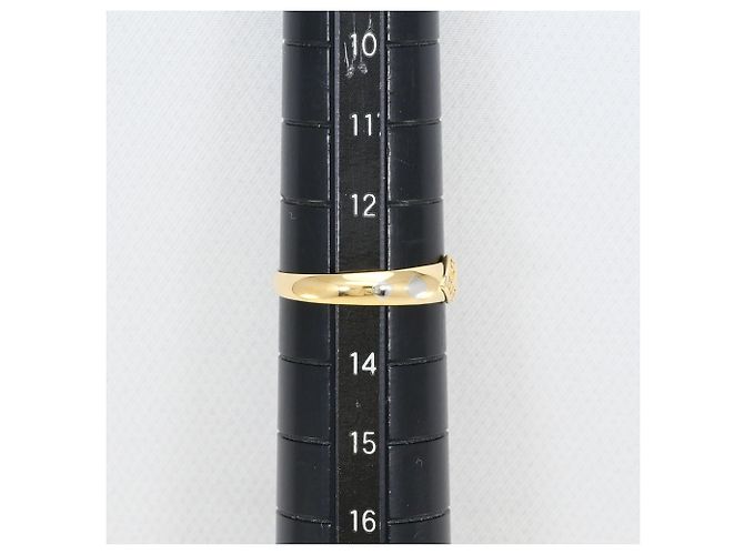 Autre Marque 18K Gelbgold- und Platin-Ring mit Diamant Golden - Ansicht 7