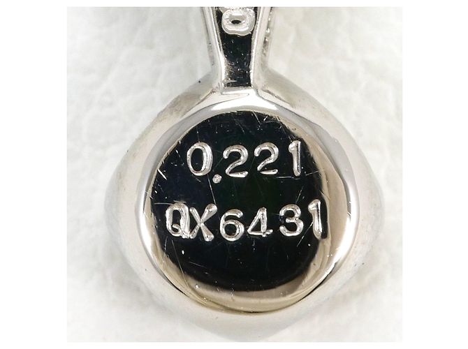Autre Marque Platin-Halskette mit Diamant - Ansicht 4