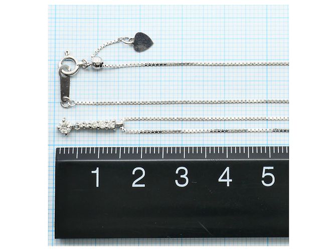 Autre Marque Collana in oro bianco 18K con diamante D'oro - vista 4