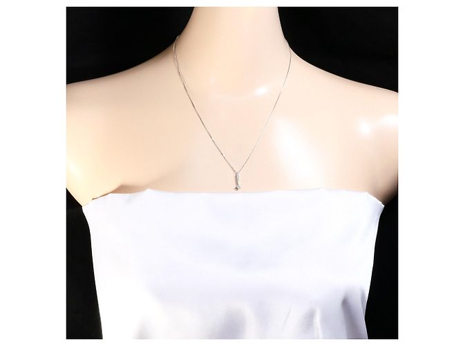 Autre Marque Collana in oro bianco 18K con diamante D'oro - vista 5
