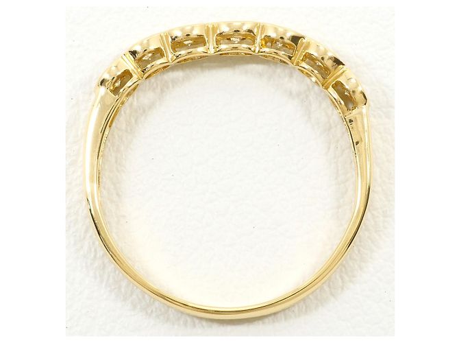 Autre Marque 18K Gelbgold-Ring mit Diamant Golden - Ansicht 2