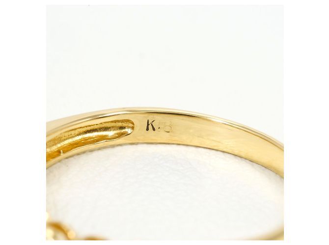 Autre Marque 18K Gelbgold-Ring mit Diamant Golden - Ansicht 4