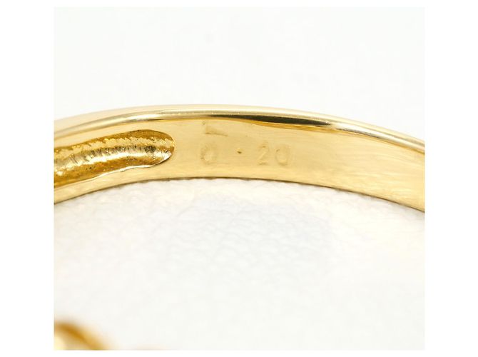 Autre Marque 18K Gelbgold-Ring mit Diamant Golden - Ansicht 5