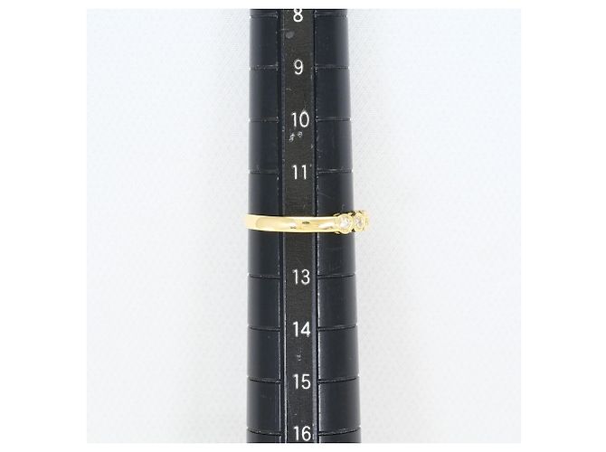 Autre Marque 18K Gelbgold-Ring mit Diamant Golden - Ansicht 7
