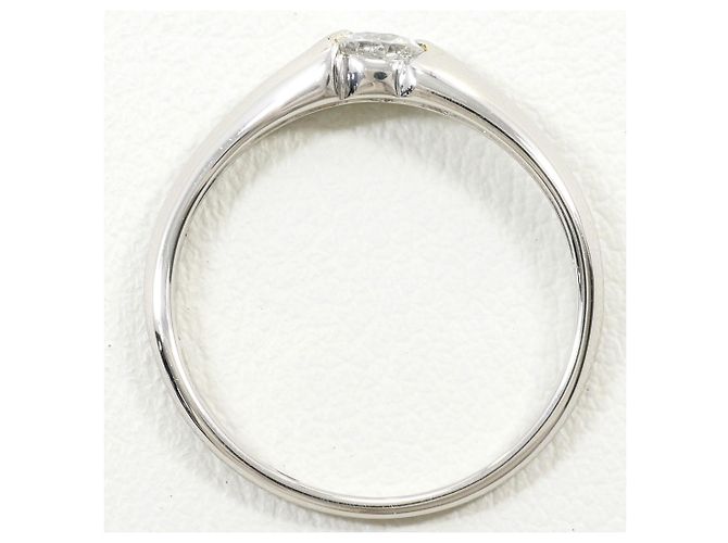 Autre Marque PT900 Platinring mit Diamant - Ansicht 2