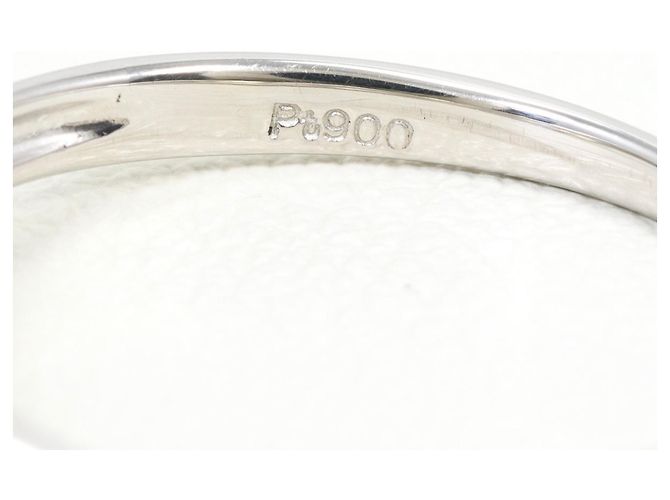 Autre Marque PT900 Platinring mit Diamant - Ansicht 4