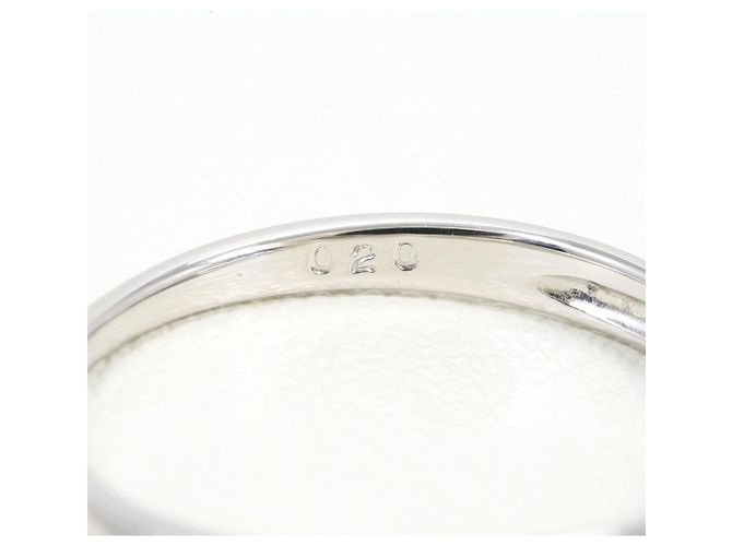 Autre Marque PT900 Platinring mit Diamant - Ansicht 5