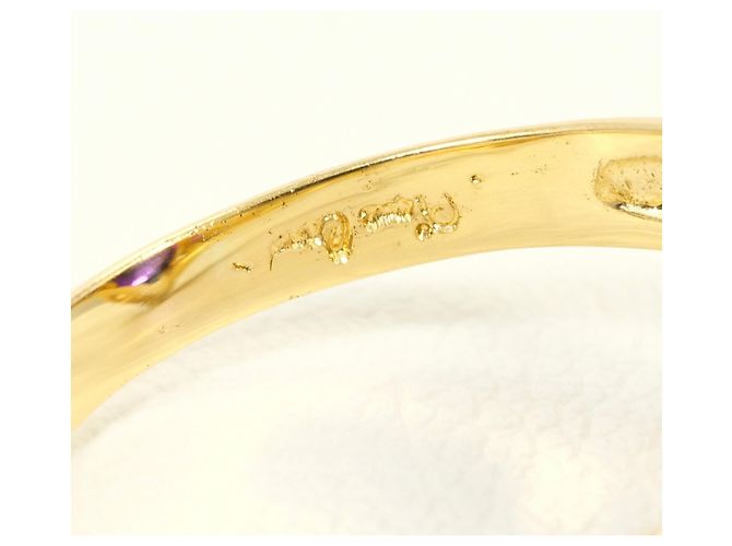 Autre Marque 18K Gelbgold-Ring mit Amethyst Golden - Ansicht 5