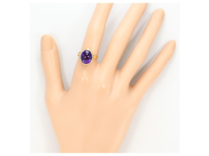 Autre Marque 18K Gelbgold-Ring mit Amethyst Golden - Ansicht 6